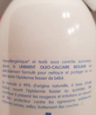 Biolane - Ingrédients - fr