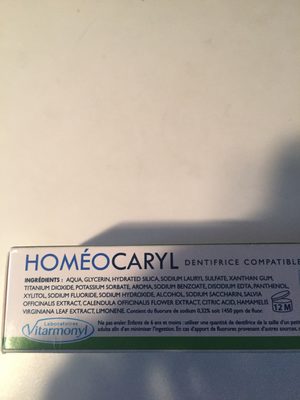 Homeocaryl dentifrice - Product