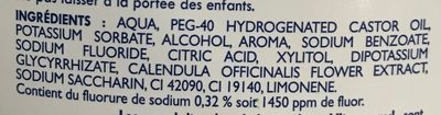 Homéocaryl Bain de bouche arôme Chlorophylle - Ingrédients - fr