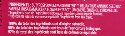 Baume karité rose de Damas - Ingredients - fr