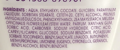 Lait à l'eau micellaire Démaquillant Hydra Confort - Ingredients