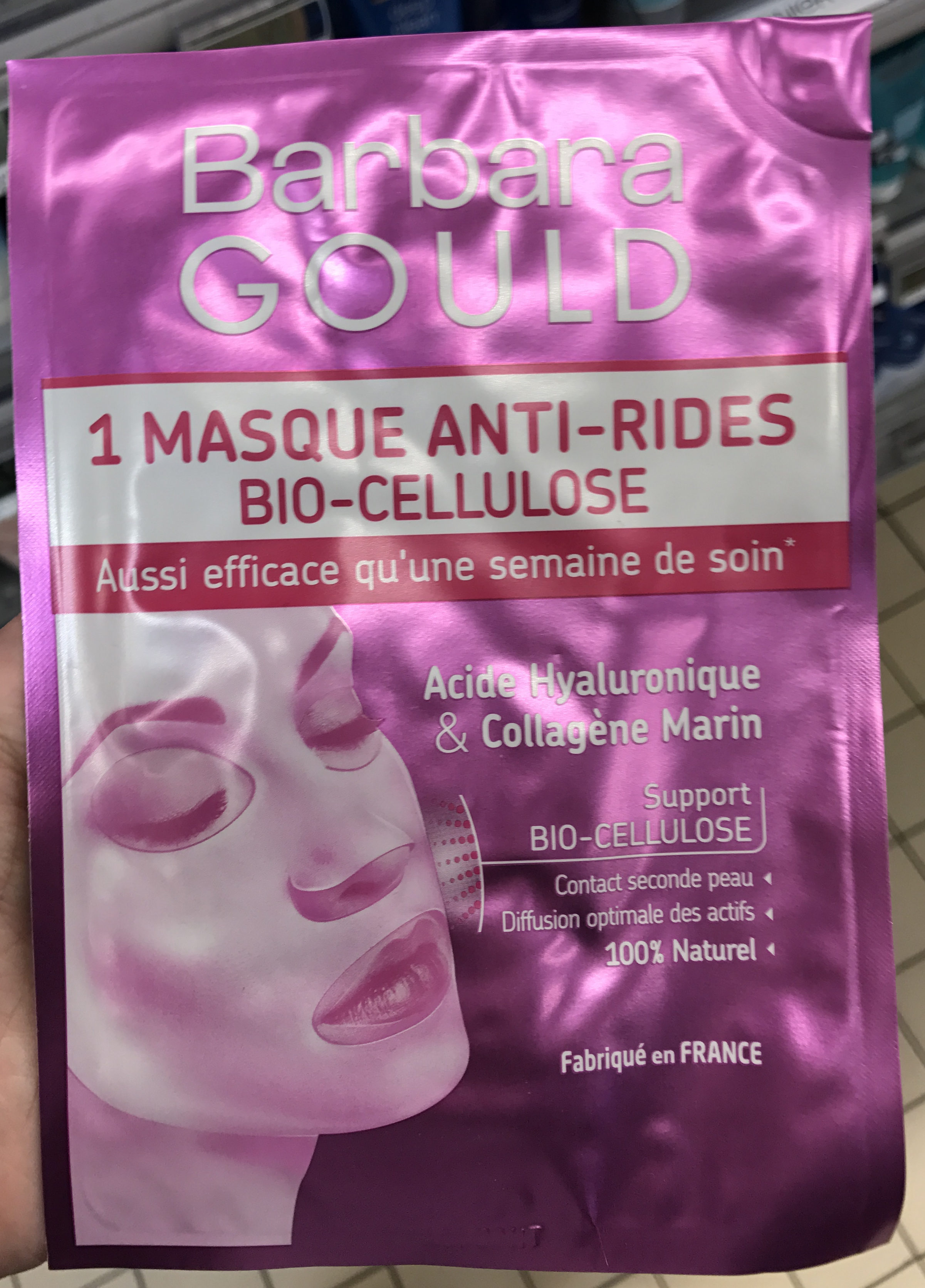 1 Masque Anti-Rides Bio-Cellulose - Product - fr