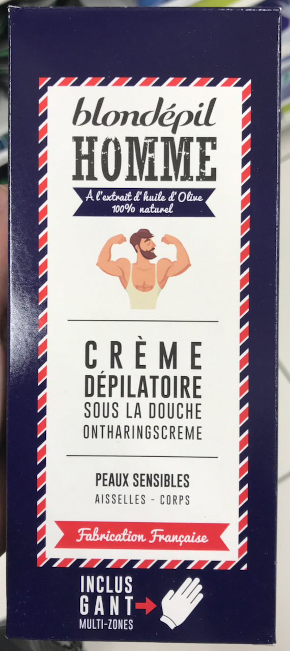 Crème dépilatoire sous la douche Homme Peaux sensibles - Product - fr