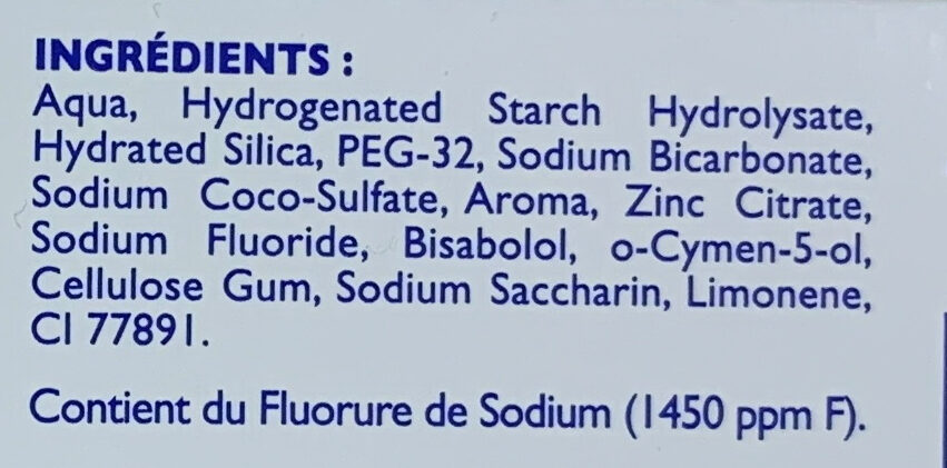 Soin blancheur - Ingredients - fr
