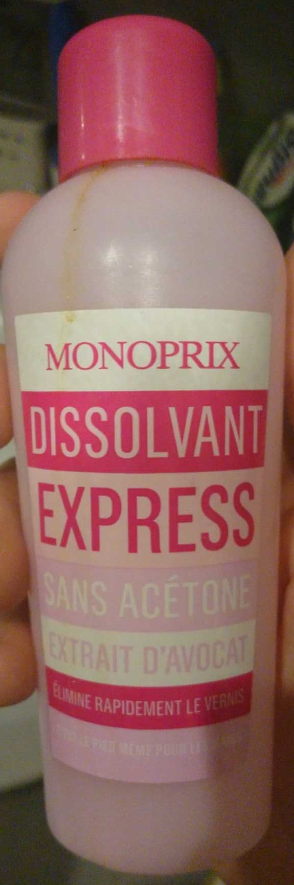 Dissolvant express sans acétone - Produto - fr