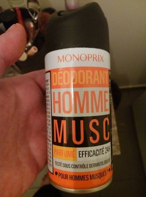Déodorant Homme Musc Parfumé 24H - 1