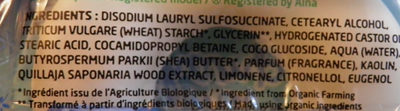 Mon shampooing anti-pelliculaire à l'argile blanche naturelle - Ingredients