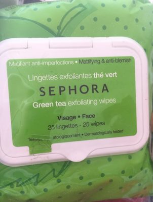 Lingettes matifiantes thé vert Visage - 1