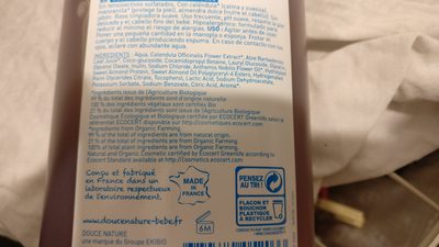 Bain shampoing ultra doux hypoallergénique - Ingredients