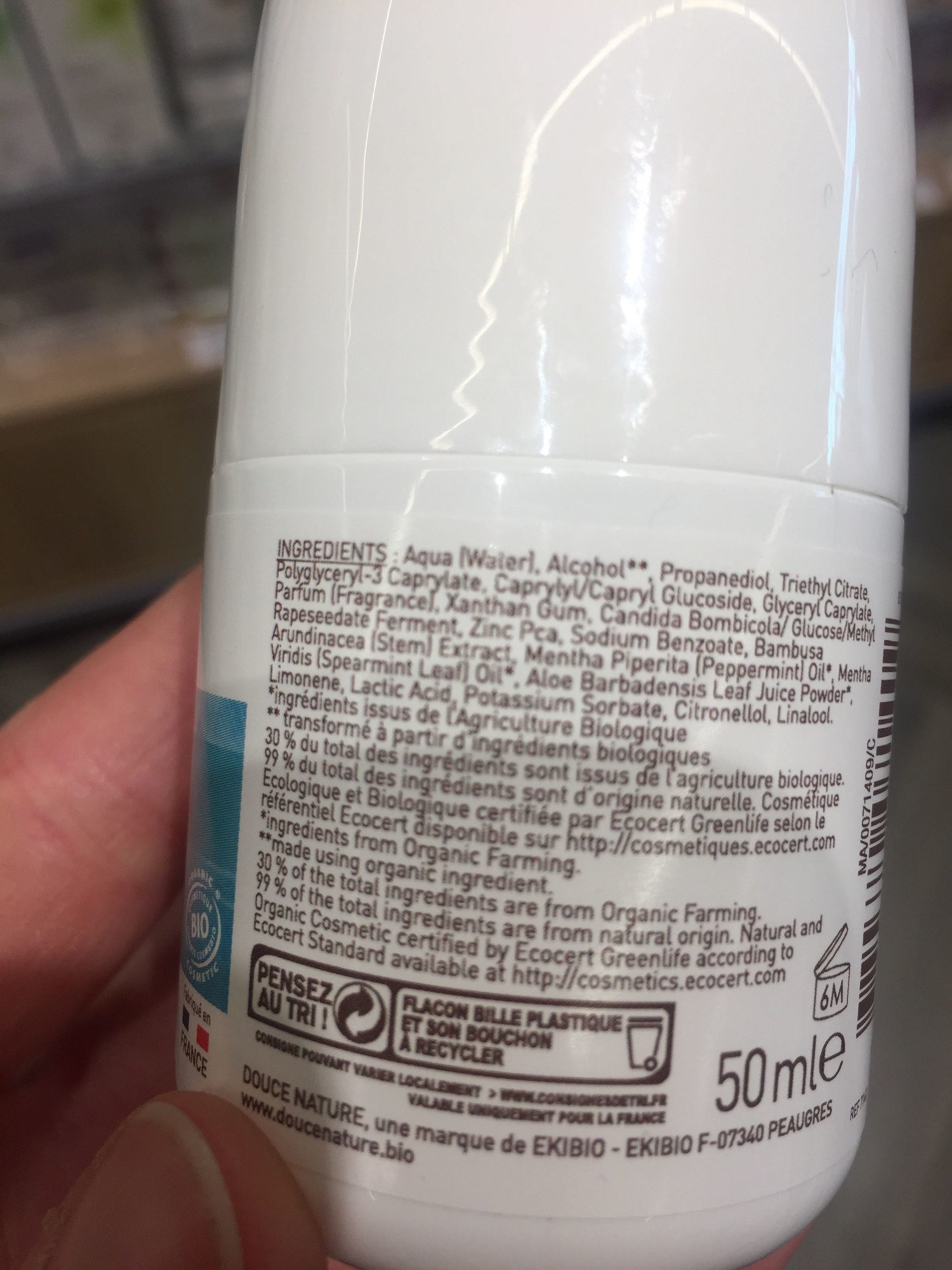 Déodorant à Bille Bio - Product - fr