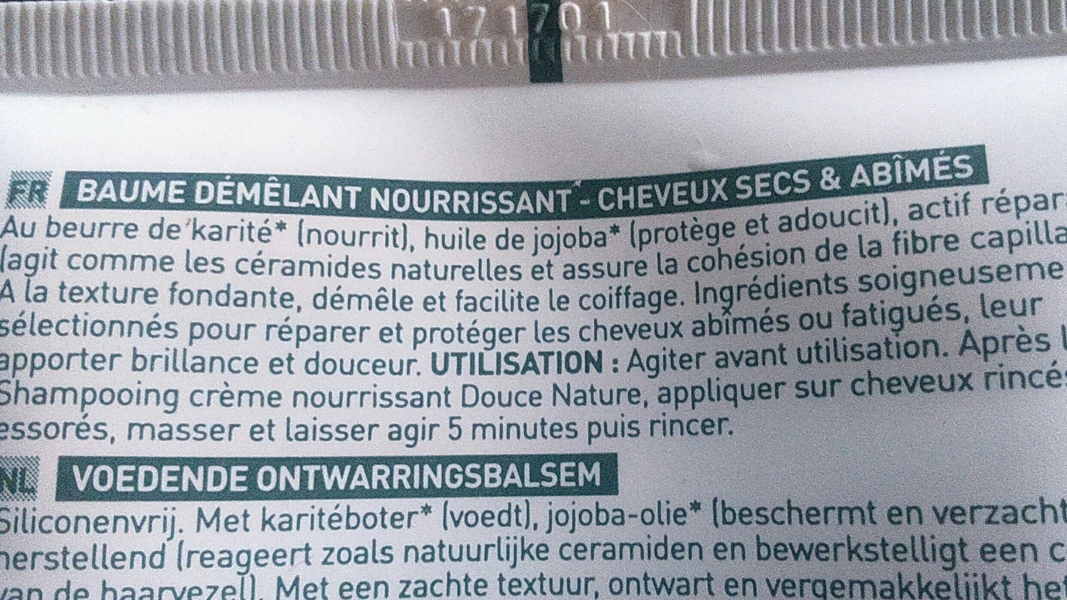 Baume Demelant Nourrissant - Ингредиенты - fr