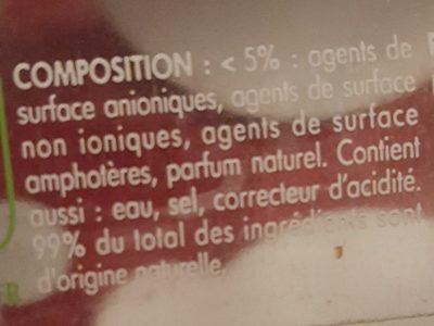 Liquide vaisselle ultra dégraissant Pomme d'Happy - Inhaltsstoffe - fr