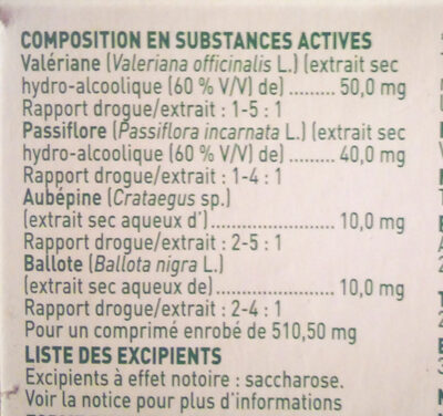 Euphytose stress - Ingredients