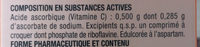 Vitamine C UPSA - 原材料 - fr