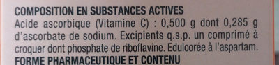 Vitamine C UPSA - Ingrédients