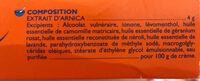 Arnican - Ingredientes - fr