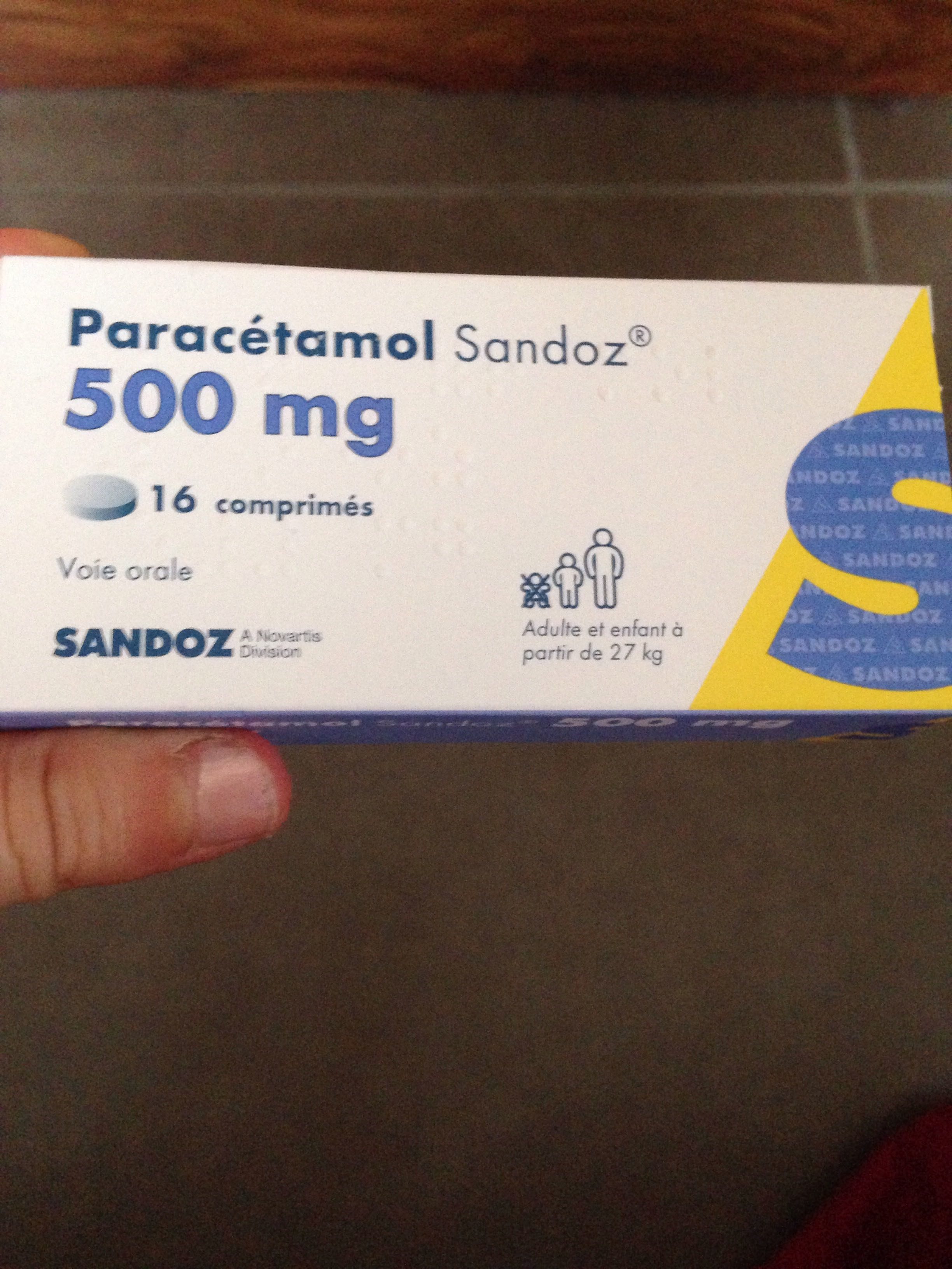 Paracetamol Sandoz Tabl 500 mg 20 pieces buy online