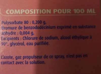 Prorhinel Spray Spary Lavage Nasal Nourissons & Jeunes Enfants - Ingredients - fr