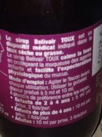 Belivair Sirop Calme La Toux - Flacon De - Ingrédients - fr