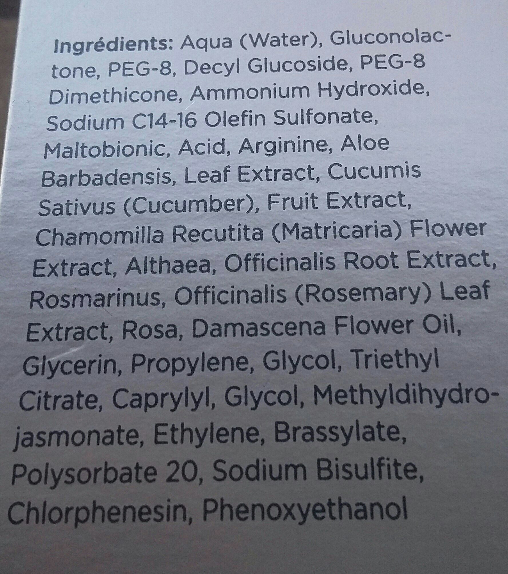 Neostrata Skin Active Mousse Exfoliante Nettoyante 125 ML - Ingredients - fr
