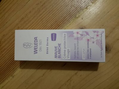 Weleda Bébé Derma Crème protectrice visage Mauve blanche - 1