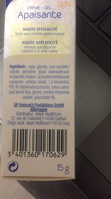 Crème - Gel Apaisante - 2