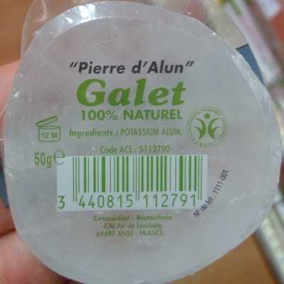 "Pierre d'alun" Galet 100% naturel - Product - fr