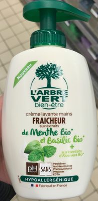 Crème lavante mains Fraîcheur aux extraits de Menthe Bio et Basilic Bio - 2