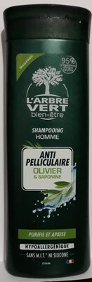 shampooing homme anti pelliculaire olivier & saponine - 1