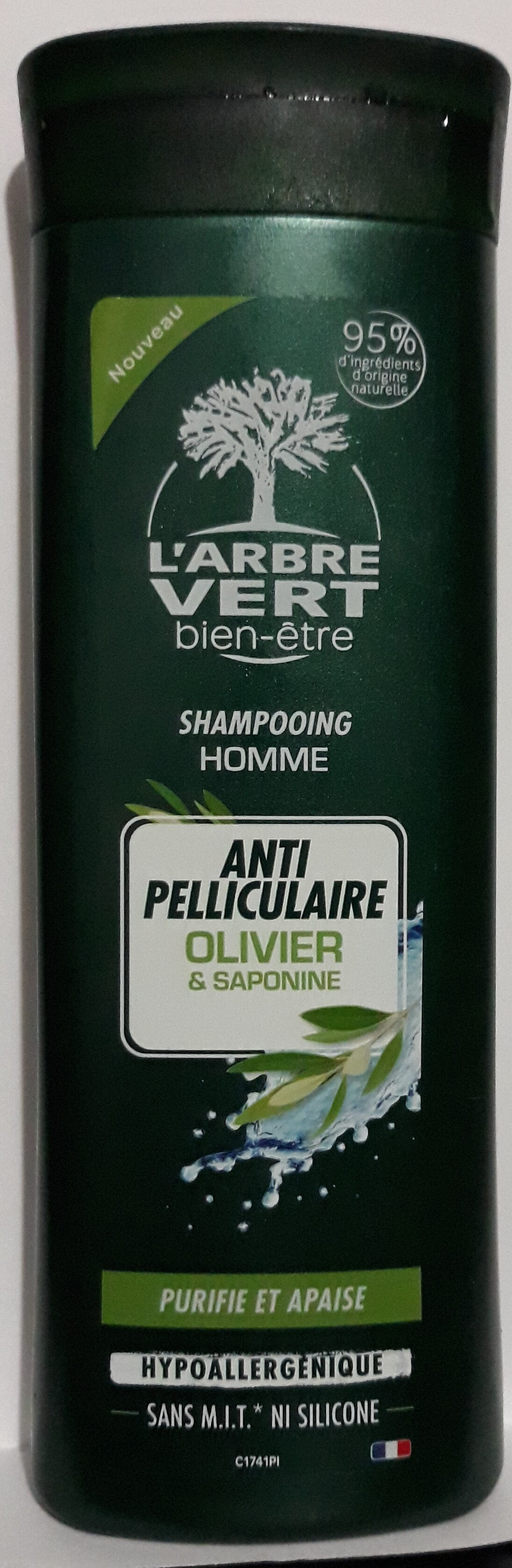 shampooing homme anti pelliculaire olivier & saponine - Tuote - fr