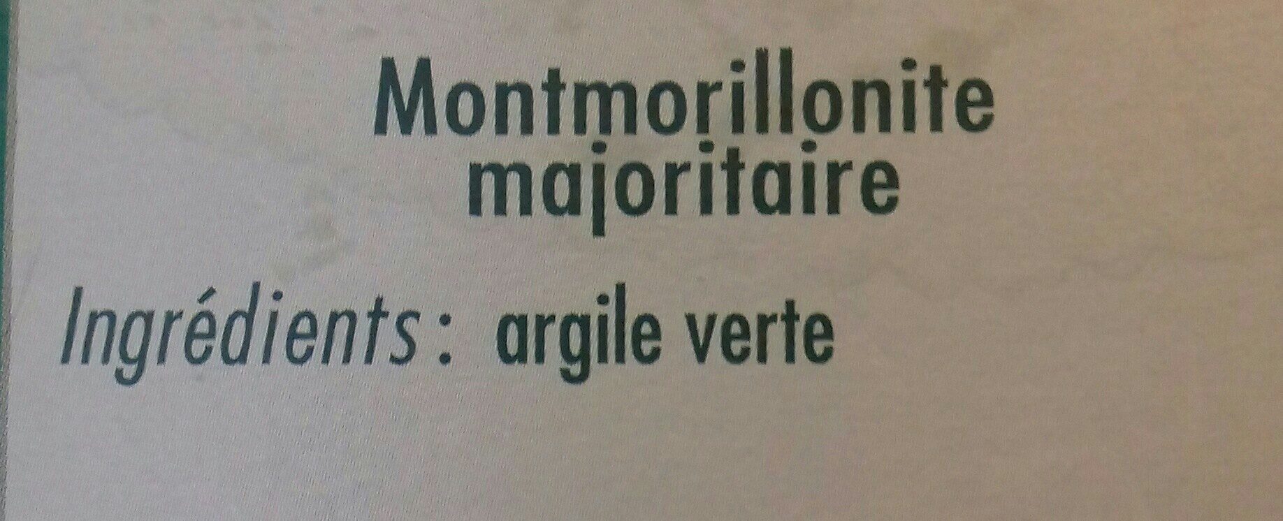 Argile Verte Surfine Montmirillonite - 1 KG - Ciel D'azur - Ingredients - fr
