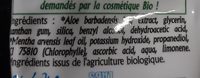 Dentifrice à L'Aloe Vera Bio - 75 ML - PurAloé - Ainesosat - fr