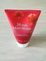 Crème mains Coquelicot Lin (Je suis Malicieuse) - Produit - fr