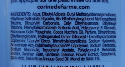 Corine de Farme lait Hydratant - Ingredients - en