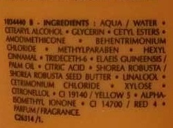 Oléo-Curl Crème d'huile souplesse et définition - Ingredients - fr