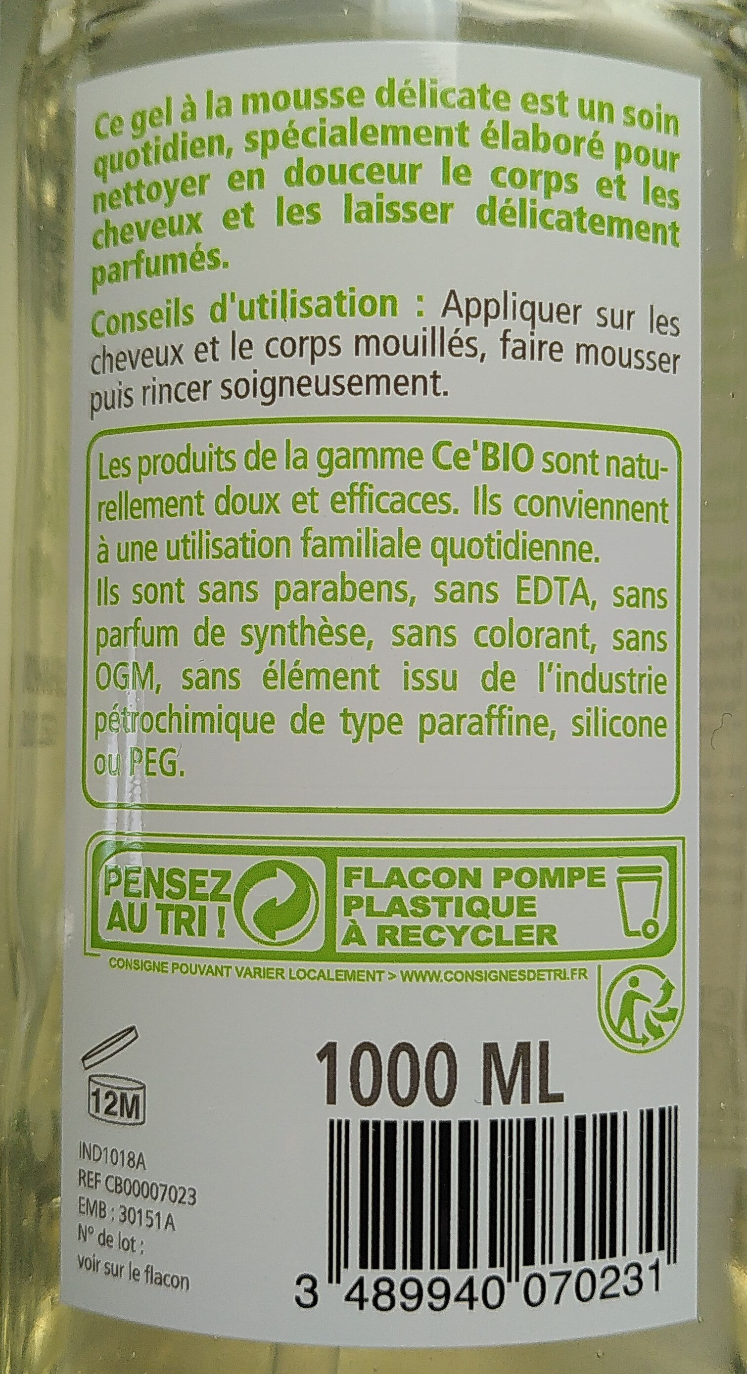 Shampooing gel douche Aloe vera - Product - en