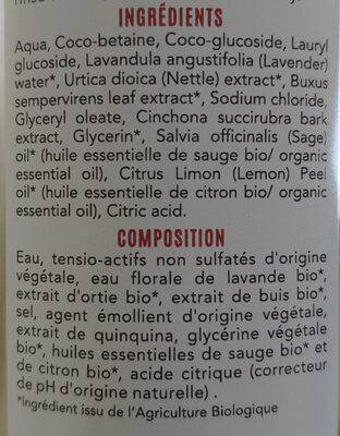 Shampoing Fortifiant - Ingrédients - fr