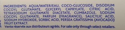 Mustela Shampooing Mousse Nourrisson - Ingredients - fr
