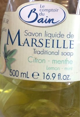 Savon Liquide De Marseille Citron Menthe Le Comptoir Du Bain - Tuote - fr