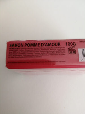 savon pomme d amour - Ingredients - fr