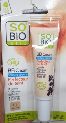 BB cream texture légère perfecteur de teint - 01 beige nude - Produit - fr