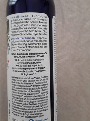 Spray Purifiant Respiratoire - Ingredients