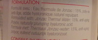 JONZAC EAU MICELLAIRE ANTI AGE - Ingredients