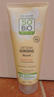 Lait corps surgras karité bio - Product - fr