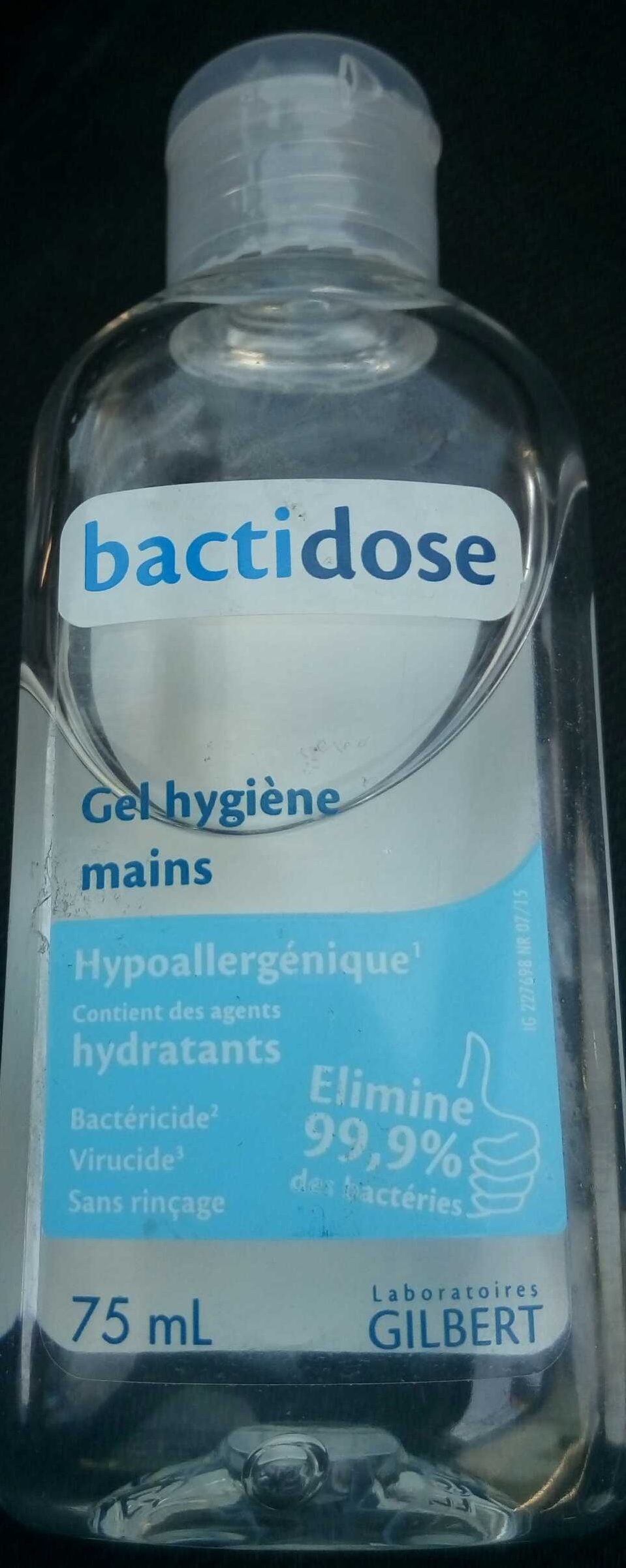Bactidose Gel hygiène mains - Product - fr
