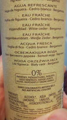 Caudalie Fresh Fragrance Figue De Vigne 50ML (women) - Ingredients - fr