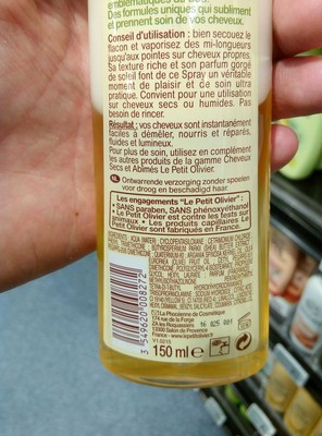 Démêlant soin sans rinçage aux huiles d'olive, karité, argan - 2