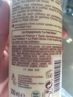 Crème De Soin Sans Rinçage Aux Huiles D'olive, Karité Argan - Cheveux Secs Et Abîmés - Ingrédients - fr