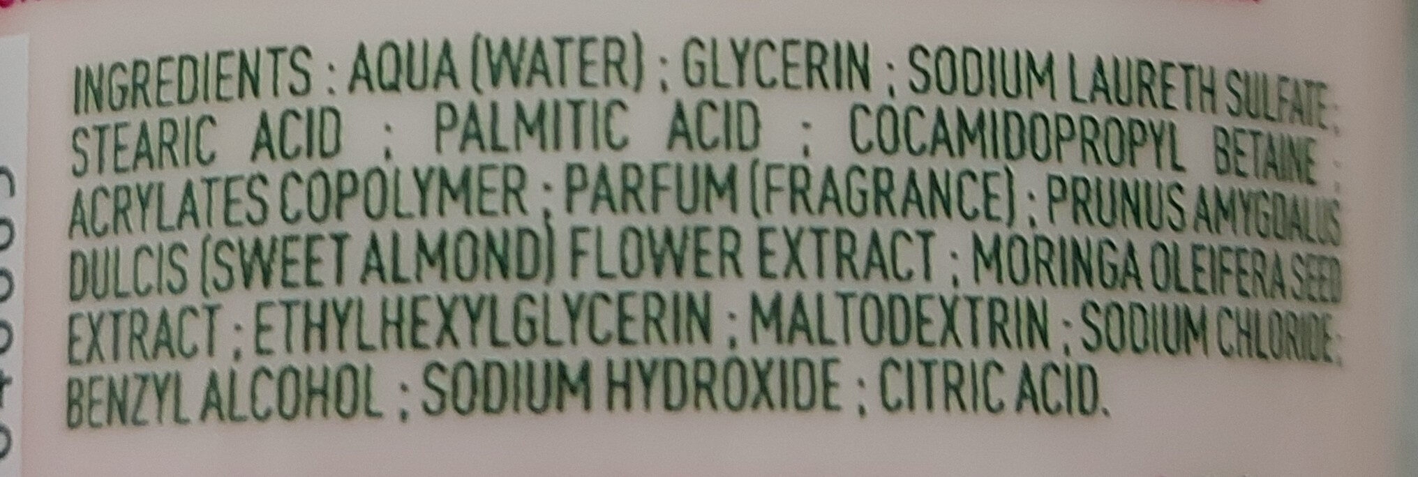 crème nettoyante anti-pollution - Ingredientes - fr