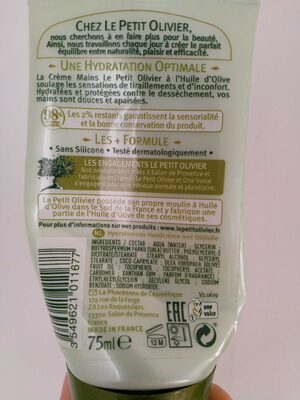 Crème Mains Hydratante Huile d'Olive - 2